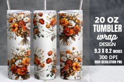 Floral Spring flowers Tumbler Wrap, Floral Tumbler Wrap Product Image 1
