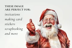 santa claus clipart, christmas clipart sublimation Product Image 3