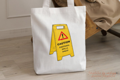 Caution Emotional Spills Ahead PNG | Funny Wet Floor Sign Product Image 3