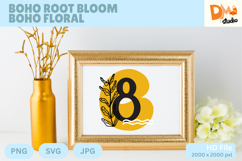 Boho Root Bloom Boho Floral Monogram Product Image 1