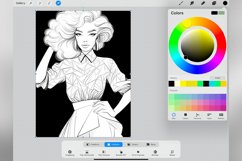 70 Procreate Retro-Futurism Stamp Brushes Product Image 4