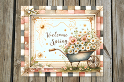 Vintage Spring | 4 Skinny tumbler Sublimation designs P2 Product Image 5