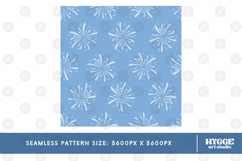 American 4th of July Patriotic Fireworks Seamless Pattern Product Image 2