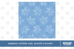 American 4th of July Patriotic Fireworks Seamless Pattern Product Image 2