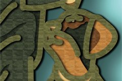 Hunter multilayer 3D SVG/Hunter plywood cut/ 3D laser cut Product Image 6