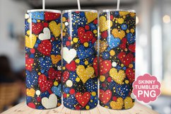 Valentine Glitter Tumbler | Valentine Tumbler Wrap Product Image 1
