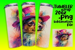 Dog Lover's Sublimation Tumbler Art Product Image 1