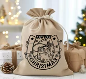 Cowboy Christmas svg printable, Santa cowboy SVG, PNG cut Product Image 6