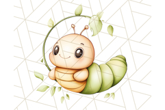 Cute Caterpillar Clipart PNG, Spring Bug Illustrations Product Image 5