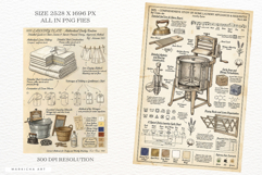 Ephemera Laundry Junk Journal Pages Product Image 3