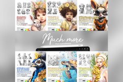60 Procreate Steampunk Animals Stamp Brushes Product Image 9