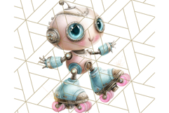 Robot Clipart, Soft Realistic Full Body Robot PNG Images Product Image 5