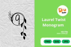 Laurel Twist Monogram Product Image 1