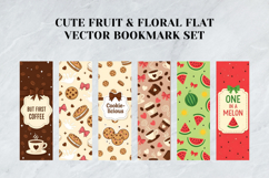 Cute Fruit Floral Bookmark Set,Modern Botanical Flat Vector Product Image 9