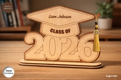 Class of 2026 Graduation Sign Laser Cut | Glowforge | SVG Product Image 2