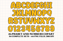 Fall Autumn Alphabet png clipart, fall autumn letters doodle Product Image 3