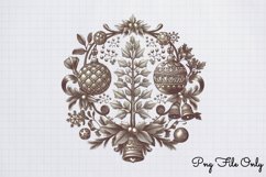 Vintage Christmas Clipart PNG Product Image 1
