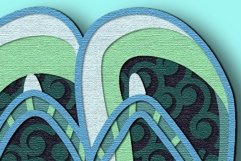 Flip-flops multilayer svg/beach sneakers SVG 3D layer Product Image 11