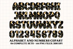 Christmas Alphabet png clipart, christmas letters doodle Product Image 3