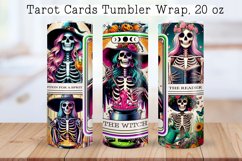 Skeleton tarot cards Tumbler wraps BUNDLE PNG, 20 oz. Product Image 12