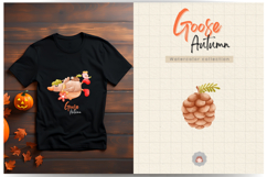Goose Autumn Watercolor Clipart Sublimation Bundle Product Image 9