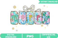 Tropical Merry Christmas Sublimation, Christmas Png Product Image 1