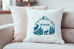 Glacier National Park SVG | Mountain Goat Illustration Product Image 3
