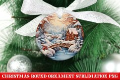 Christmas Round Ornament PNG | Christmas | Sublimation | PNG Product Image 1
