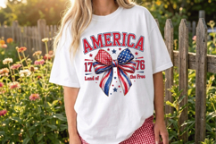 America 1776 Land Of The Free PNG T-Shirt|4th of July PNG Product Image 9
