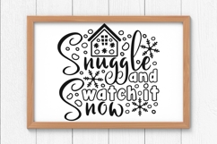 Snuggle And Watch It Snow Svg, Cozy Christmas Holiday Svg. Product Image 7