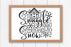 Snuggle And Watch It Snow Svg, Cozy Christmas Holiday Svg. Product Image 7