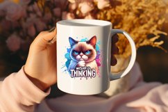 Funny Cat Sarcastic Quote Clipart Sublimation #9 Product Image 2