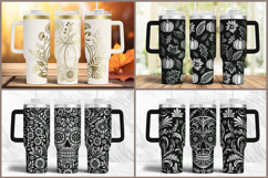 40oz Tumbler laser svg engraved wrap Product Image 11