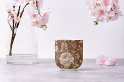 Rustic French Toile Digital Paper Pack, Vintage Floral Toile Product Image 9