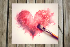 Love Hearts | 4 Skinny tumbler sublimation designs P2 Product Image 5