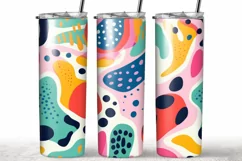 20oz Skinny Tumbler Sublimation, Boho Tumbler Wrap Product Image 1