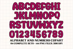Halloween Alphabet png clipart, halloween letters doodle Product Image 3