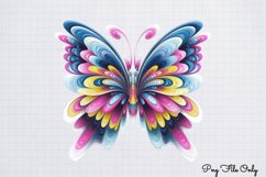 Smoke Butterflies Clipart PNG Product Image 1