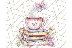 Bookish Fairy PNG Clipart, Whimsical Reading Elements Png Product Image 5