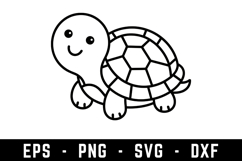Turtle Svg Design |Marine Animal SVG Cut files | Cricut Product Image 1