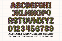 Halloween Alphabet png clipart, halloween letters doodle Product Image 3