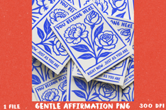 Floral line art: A Gentle Affirmation BUNDLE, Sublimation PN Product Image 13