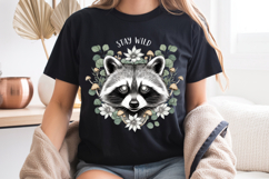 Stay Wild Raccoon PNG, Cottagecore Sublimation Design Product Image 8