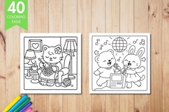 Cozy Eras Coloring Book, Cute and Cozy Digital Coloring Product Image 9
