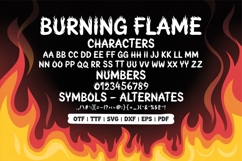 Burning Flame Font | Fire Letters | Bold Fiery Display Product Image 10