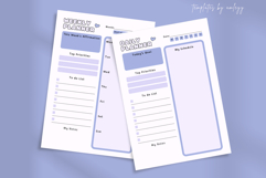 Kawaii Aesthetic Weekly &amp; Daily Planner Canva Template Product Image 3