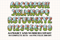 Kids Jungle Alphabet clipart, kids jungle letters doodle Product Image 3