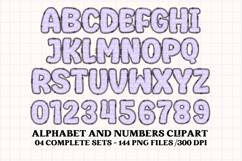 Valentine Alphabet Clip Art, valentines day letters doodle Product Image 3