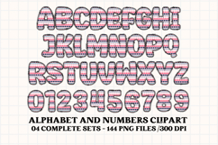 I Love You Alphabet Clip Art, i love you day letters doodle Product Image 3