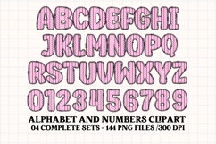 Baby Girl Alphabet, baby girl letters doodle, baby clipart Product Image 3
